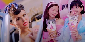 Selena Gomez and BLACKPINK's "Ice Cream" Music Video Gives Major "California Gurls" Vibes