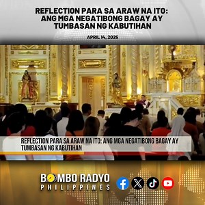1.9K views | Reflection para sa araw na ito: Ang mga negatibong bagay ay tumbasan ng kabutihan. Nagbahagi ng reflections si Fr. Adrian Atonducan, Parish Priest mula sa Haiti, kasabay ng pagsisimula ng Holy Week. | BOMBO RADYO PHILIPPINES | Facebook