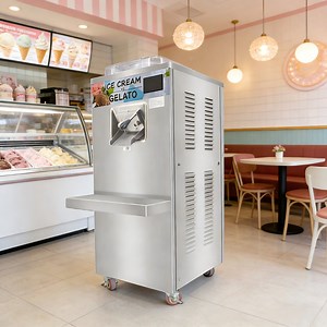 [Hot Item] Wellcooling Italian Ice Vertical Batch Freezer 12 Gallon Water Ice Mesin Aiskrim Keras Gelato Hard Ice Cream Machine
