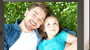 Fullja WiFi Large Digital Picture Frame 15 inch - Digital Picture Frames, Motion Sensor, Send Photos Videos Loads from Phone with App Email to Smart Picture Frame, Wall Mounted, Gift for Grandparents