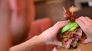 19 reactions · 27 comments | The St Nicholas Burger is quite the handful  Could you defeat this festive challenge? | Flaming Grill | Facebook