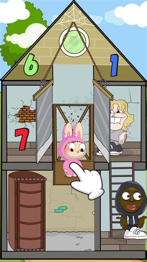 Labubu Vs Meme61 + Meme 67 : How to unravel the secrets in Granny's house?