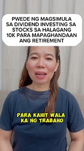 Pwede ng magsimula sa DIVIDEND INVESTING sa Philippine Stock Market sa halagang 10K para mapaghandaan ang RETIREMENT #thefullermind #stockmarket #stockinvesting #dividendinvesting #dividends #stockmarketforbeginners #PhilippineStockMarket #PhilippineStocksExchange #BlueChips #REITs | The Fuller Mind | Facebook