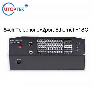 [Hot Item] 64 Channel PCM Telephone/Ethernet Multiplexer Over Fiber, Voice Multiplexer FXS/FXO to Fiber Optic Converter
