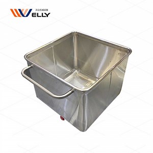 [Hot Item] Factory Direct Supply Food Cart Stainless Steel Rolling Kitchen Cart with Stainless Steel Top Stainless Steel Litter Bins