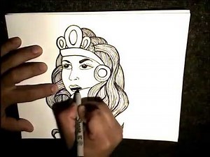 Drawing a Sexy Chola Babe - HOW TO DRAW A CHOLA