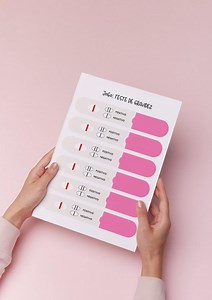 Baby Shower - Pink Pregnancy Test Game - Download as PDF - Etsy