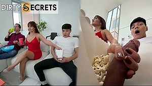 WE WATCH A MOVIE AND I PUMP MY STEPSON'S MILK BEHIND MY HUSBAND'S BACK