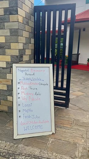 Peaceful gateway for couples, family or friends. For best DayCation and StayCation with ✅Comfy Rooms. ✅Breakfast, Lunch, Dinner, Snacks. ✅In-door and Out-door sitting area. ✅Parking Available. FOR MORE OR BOOKING: ☎ 9741664204/ 9851092023/ 9851074531 📍 Telkot, Bhaktapur, Nepal #nagarkotbasecampresort #bestresortaroundnagarkot #basecamp #topviewdining #aroundthekathmandu #nagarkotresort #resort #hotel #coupleplace #peaceful #go #trending #couple #familyresort | Nagarkot Basecamp Resort