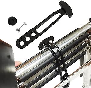 Telescoping Ladder Strap for Boat Yacht, Rubber Strap Secure Retaining Latch Band Belt with Adjustable Mounting Holes for Marine Sport Jet Swim Boarding (M)