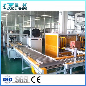 [Hot Item] Automated Carton Box Forming, Packing and Strapping Line for Food