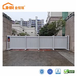 [Hot Item] Black Modern Customized Designed Aluminum Steel Gate Design Bifolding Sliding Gate Philippines Telescopic Sliding Gate