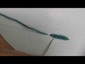 Hand Embroidery For Beginners - Heavy Chain Stitch Embroidery | Basic Hand Embroidery Tutorial