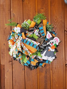 Easter Bunny Wreath, Easter Wreath, Bunny Wreath, Spring Wreath, Easter Decor, Spring Decor, Whimsical Easter Decor, Farmhouse Easter Wreath - Etsy UK