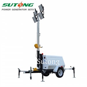 [Hot Item] Waterproof Outdoor Lighting Portable 8kw Light Tower Mobile Trailer Light Tower for Sale