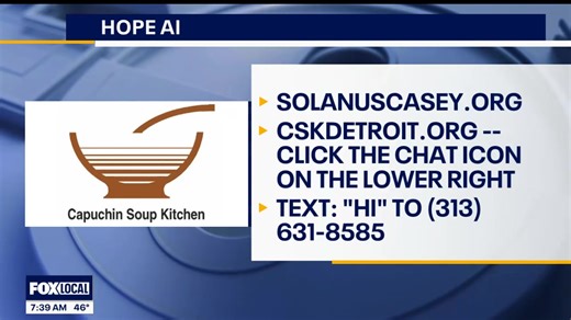 As featured today on Fox2 Detroit, the Solanus Casey Center and Capuchin Soup Kitchen are pleased to launch Hope AI, a free, clinician-scripted resource to provide 24/7/365 mental health assistance and connection to resources. Visit solanuscasey.org or cskdetroit.org and click the icon at the lower right of the screen to start a chat, or text "Hi" to (313) 631-8585. | Blessed Solanus Casey