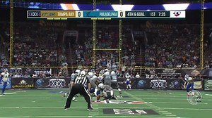 Tampa Bay Storm is on the board first after Kendrick Ings returns a failed field goal attempt. The score is 6-0. Watch the full #LIVE stream here: bit.ly/2ohzMN5 | Arena Football League