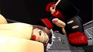 Cute girl swore she could handle rough anal so I didn't hold back/ Fan request #7 [Roblox]