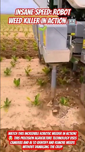 ​Insane Speed: Robot Weed Killer in Action 🤖🌱 #shorts