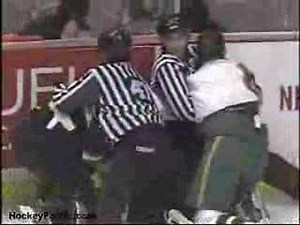 Chris Kunitz vs. Brent Burns 4/13/07