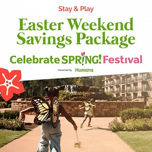 Hop into Easter Weekend with the whole family at Callaway Resort & Gardens! Book your stay at The Lodge, or in one of our Villas or Cottages. | Callaway Resort & Gardens