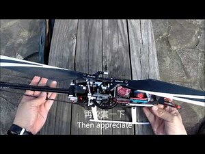 Trex 450 L Dominator 6S first flight