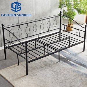 [Hot Item] Heavy-Duty Steel Slat Support Metal Daybed Sofa Bed