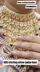 120K views · 2K reactions | Ainas creations jewellers presenting 925 sterling silver jadau haar | Ainas Creations Jewelry | Facebook