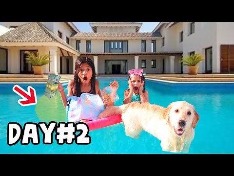 LAST to LEAVE the POOL WINS $10,000 Challenge!!!|JasmineandBella