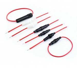 [Hot Item] Glass Ceramic Tube Cable Wire Lead 5X20 Inline Fuse Holder