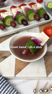 No cooking, no fuss! These Greek Salad Kabobs are fresh, fun, and perfect for summer snacking.💙 Drizzled with @tessemaes Organic Classic Greek dressing, @Whole30 approved, and made with real ingredients you can actually pronounce 🙌 #tessemaes #greeksalad #summerappetizer #nocookrecipe #whole30approved #greekflavors #classicgreek #whole30recipes #skewers #organic #summerrecipes #eatclean #partyideas #summerpartyideas #greeksaladrecipe #mediterraneanfood #mediterraneandiet #saladlover #greekcuis