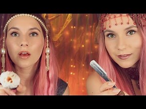 ASMR Twins Shaving by SERVING GIRLS! ♣️ Massage ♥️ Kissing ♠️ Facial Spa roleplay + DOUBLE tingles