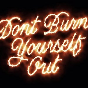 Burning fire lettering art & motion design by @memovigil 🔥 Video says "Don't burn yourself out" | Goodtype