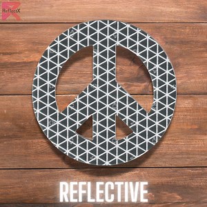 Reflective Peace Sign Decal, Waterproof Safety Sticker - Etsy Australia