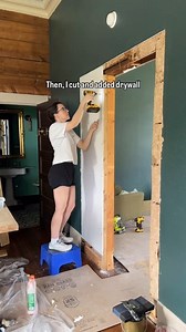 1.3M views · 10K reactions | 1915 DOOR RE-FRAMING ✨ Bye-bye, French doors… hello, privacy! And don’t worry—those doors will be safely stored away for a future project! Next up: lots and lots of paint stripping  #diyrenovation #homeimprovement #oldhouselove | Renee Renovates | Facebook