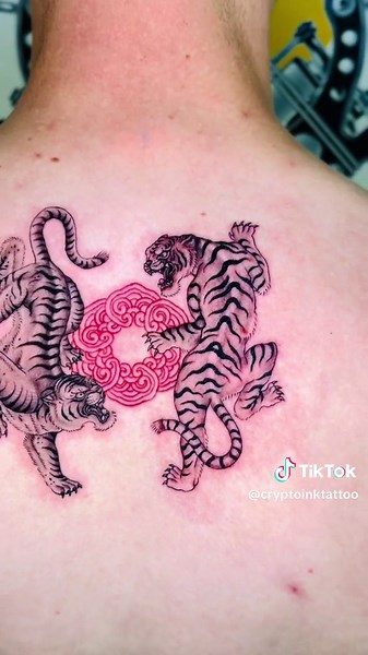 Yin Yang Tiger Tattoo Design by Artist Tan