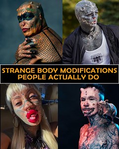 Strange Body Modifications People Actually Do | Crazy Facts