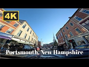 Portsmouth, New Hampshire, USA 🇺🇸 4K Drive