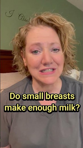 Do small breast make enough milk? #shorts