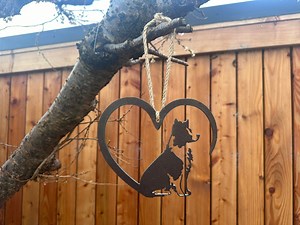 Metal Border Collie Love Heart | Unique Pet Decor, Garden Art, Farmer Gift, Animal Lover Sculpture, Pet Memorial, Hanging Ornament - Etsy UK