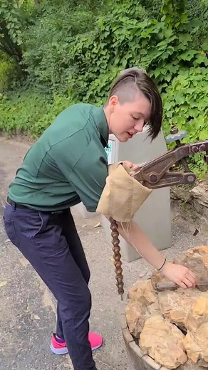 yes, they all got geodes #adventurethursdays #caveofthemounds #wisconsin #summer #ilikesparklythings
