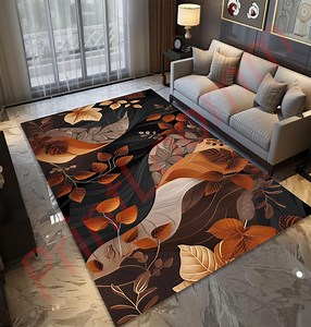 Autumn Leaves Area Rug, Modern Fall Colors Carpet for Living Room, Boho Nature Inspired Decor, Cozy Floor Art, Gift for Her or Home - Etsy