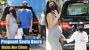 138K views · 4.6K reactions | Pregnant Geeta Basra flaunts her baby bump as she gets clicked with Harbhajan Singh daughter Hinaya | Movie Talkies | Facebook