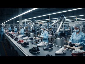 Inside a Modern Shoe Factory | Shoe Making Machines