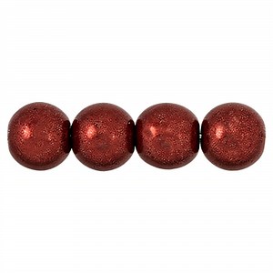Czech Round Beads 8mm ColorTrends: Saturated Metallic Merlot (25pcs)