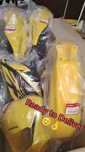 1.8K views · 18 reactions | ⭐FREE SHIPPING,  XRM 125 TRINITY YELLOW SET COVER FAIRINGS #HONDAGENUINEPARTS #ORIGINAL #GENUINE #LEGIT | TG Motorcycle PARTS | Facebook