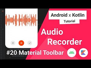 Audio Recorder #20 Material Toolbar