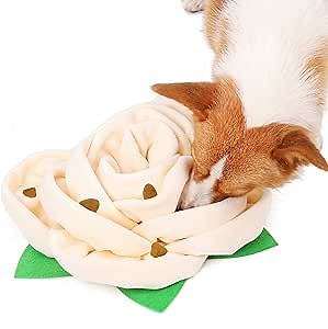 Pet Snuffle Bowl Mat, Dog Training Sniffing Pad Toys, Pet Slow Eating Feeders Blanket, Encourage Natural Foraging Skills For Dogs and Cats, Nose Work Interactive Game Relieve Stress and Boredom