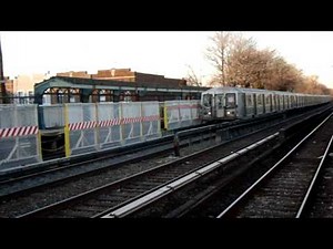 Brighton Beach Bound R40 Slant B Express Train @ Avenue U