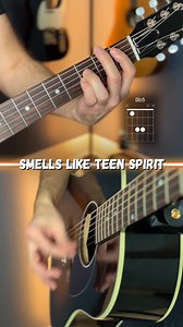 537K views · 5.7K reactions | smells like teen spirit (nirvana) guitar tutorial #guitarlesson #nirvana #acousticguitar | Guitar Coaching Online | Facebook